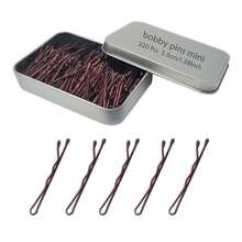 220 Brown Mini Wavy Bobby Pins 1 38 Inch With Storage Box For Updos - Màu nâu, 1,38 inch - Xem 7