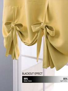 1 chiếc rèm cửa giả lụa màu vàng ánh kim mới, kiểu rèm Roman, rèm kéo lên, thích hợp cho nhà bếp, cửa hàng, siêu thị, trang trí cửa sổ, dễ kéo và thu gọn, phù hợp cho biệt thự, ban công, phòng khách, phòng ngủ. - Vàng - Xem 7
