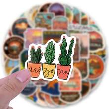 61张亚利桑那州贴纸套装 | 高品质美观贴纸，艺术手工装饰贴纸，可用于水瓶、平板电脑、剪贴簿、日记本、笔记本电脑、保险杠、滑板、行李箱、装饰纸、冰箱、汽车、计划本、奖励贴纸 - 彩色 - 查看 4