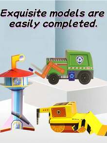 Paw Patrol DIY Craft Kit, For Making 3D Paper Model - Multicolor - View 6