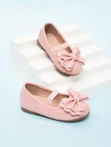 2026 Spring/Autumn New Girls' Wedding Celebration Style Slip-On Casual Flat Shoes - Pink - View 2