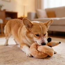 Long Dachshund Plush Toy, A Dog Doll, Slender Sounding Doll, Dog Self-Pleasure Molar And Teeth Cleaning Doll - Multicolor - View 5