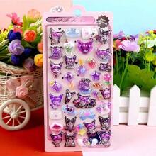 3D卡通人物浮雕夜光贴纸，可爱创意儿童玩具贴纸，批发 - 彩色 - 查看 4