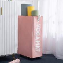 Twira Estantes de almacenamiento para esterilla de yoga estante de almacenamiento para gimnasio en casa para rodillo de espuma correa de yoga y bandas de resistencia equipo de entrenamiento organizador de almacenamiento de esquina con ruedas - Pro 27 - Ver 1