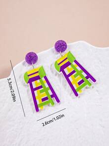 三件套嘉年华耳环，青少年时尚耳环