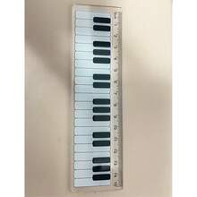 15cm Transparent Plastic Piano Ruler, 15cm Music Note Ruler, Thicker Piano Music Note Ruler - one-size - View 5