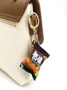 Creative Simulated Packaged Turkey Flavor Ramen Noodle Keychain Pendant, Bag Charm - Multicolor - View 3