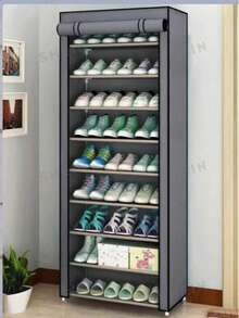 1pcMulti-Layer Dustproof Shoe Storage Rack No-Install Non-Woven Shoe Cabinet Space-Saving Shelf For Entrance Dorm - Multicolor - View 15