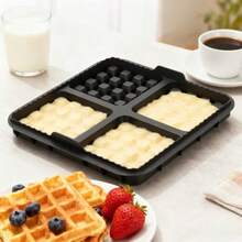 1/2pcs Square Waffle Mold - Non-Stick Baking Pan Fit For Most 4-7QT Air Fryers, Dishwasher , Suitable For Waffles, Pancakes And Egg Bites, Kitchen Gadget, Compact Design, Easy To Clean, Kitchen Accessory, Ideal For Home Chefs - Multicolor - View 5