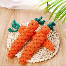 Pet Dog Teething, Cotton Rope Toy, Carrot, Little Yellow Duck, Teddy, Pomeranian, Puppy To Relieve Boredom, Biting Resistant, Suitable For Medium And Large Dogs - Carrot - View 4