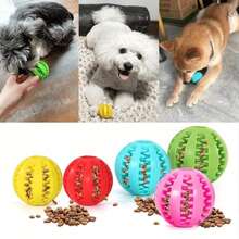PETSIN Rubber Dog Ball, Durable, Wear-Resistant, Chew-Resistant, Cleans Dog's Teeth. This Dog Chew Toy Can Be Filled With Treats. Two-In-One Toy Combination Brings Different Joyful Experiences For Your Dog. - Multicolor - View 9