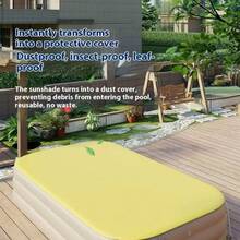 Summer Hot Adult Pool Family Party Outdoor Inflatable Swimming Pool Hanging Slide Summer Pool - Màu vàng - Xem 3