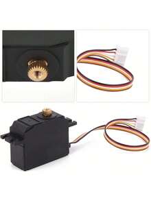 EstiloKeenso Piezas de Actualización de Servo de Coche RC, Accesorio de Repuesto de Servo de Engranaje de Plástico Duradero, Diseño Optimizado para Mejor Rendimiento, Apto para 12428/12427 1/12 RC Car, Montaje Fácil, Resistente y Duradero, Ideal para Competidores RC, Coleccionistas y Usuarios Diarios de Modelos RCVersión mejorada - 1 - Ver 10