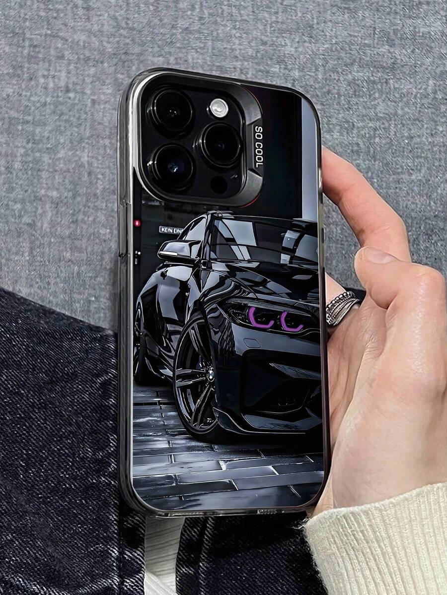 全新创意时尚IMD激光手机壳系列，黑色汽车搭配紫色灯光图案，经典混合材质，防震防滑，兼容 17/17Air/17Pro/17ProMax、16/16Plus/16ProMax、15、14、13、12、11系列，也适用于Galaxy S22、S23、S24、S25 Plus Ultra系列，是复活节礼物、圣诞节/万圣节装饰/生日礼物的理想之选，送给情侣、女朋友、男朋友、朋友或自己都非常合适。国际版，非国内版。 - 黑色 - 查看 1