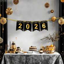 KatchOn, Large New Year Banner 2026 Sign-8 Feet, No DIY | Black And ...