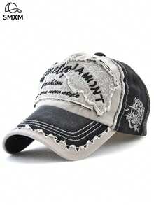 1pc Women's New Tiger Embroidery Baseball Cap, Street Style Trucker Hat, Large Head Circumference Hip Hop Cap - Tiger Embroidered Baseball Cap - View 8