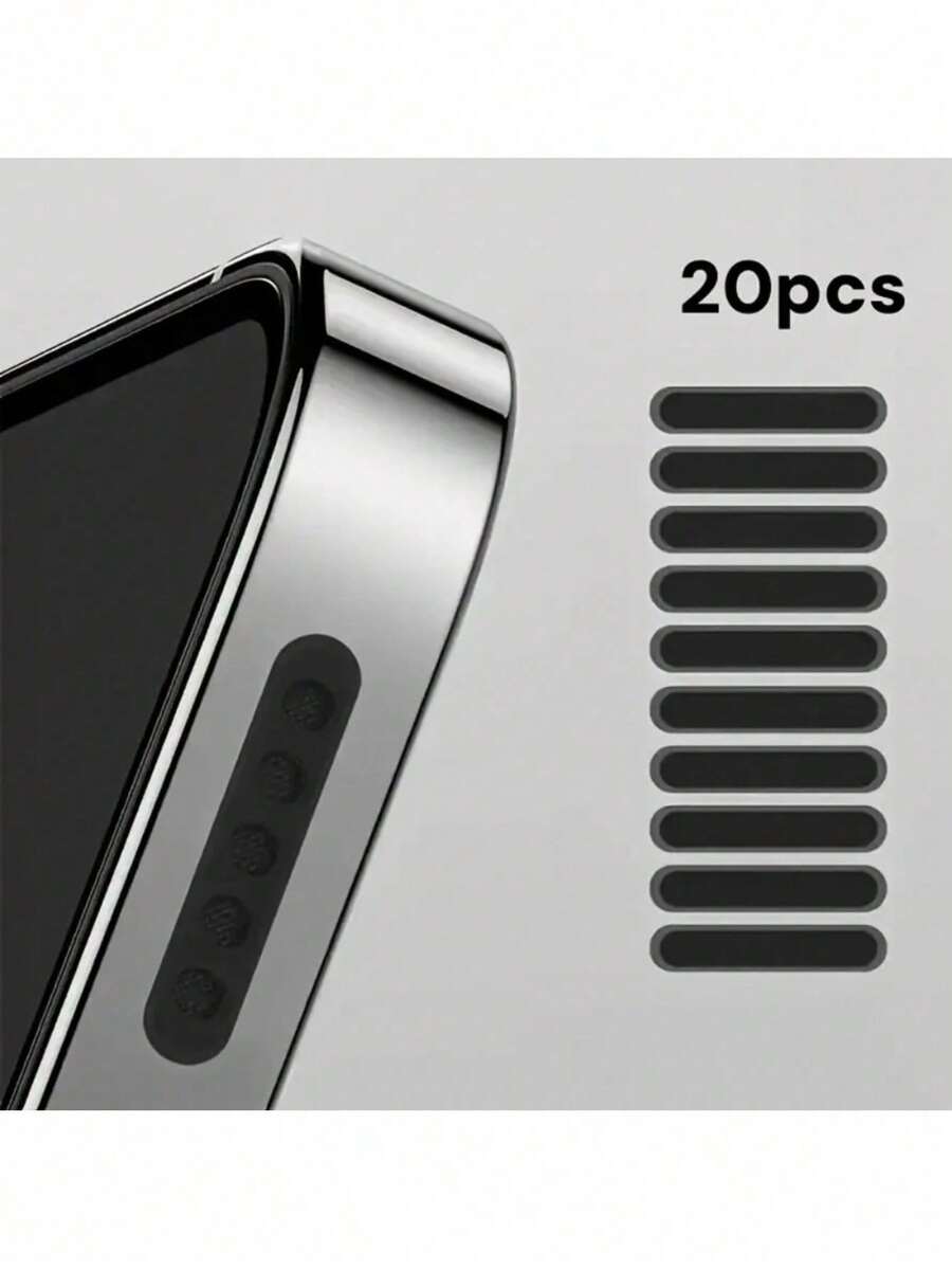 20pcs Black Nylon Dust-Proof Net, Suitable Compatible With Apple Phone Speaker - No Electronics/Battery Required, Easy To Install, Protective Cover, Improve Sound Quality, Speaker Dust Net, Protective Net, Flexible Net Dust Cover, 20pcs Set