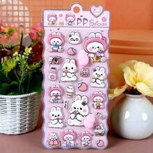 3D Butt-Shaped Stickers, Cute Bear & Rabbit Butt Stickers, Stress Relief Squeeze Toy, DIY Phone Case Decor