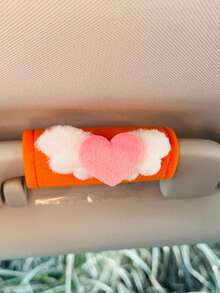 "1PC/2PCS/4PCS Plush Heart Wing Car Handle Cover, Sweet Auto Interior Decor, Soft Car Handle Glove For Girls, 4 Colors Optional".Car Accessories,Car,Car Decor. - Various - View 7