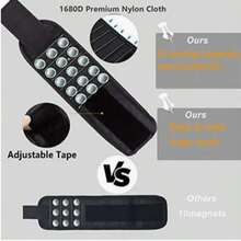 1pc Magnetic Wristband, Suitable For Holding Screws, Nails, Drill Bits And Other Tools, Strong Magnet Design For DIY Enthusiasts, Dads And Outdoor Hobbyists. Tool Storage Pouch, Standard Size, Wear-Resistant Base, Garage Storage And Organization, Ideal For Woodworkers, Construction Workers, Plumbers. A Great Gift For Dads, Grandfathers. - Multicolor - View 9