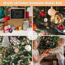 5 Pack Acrylic Disc Blanks, 4 Inch Clear Acrylic Round Disc With Holes For Crafts DIY Keychain Holiday Decorations - 2 Inch-10 - View 3