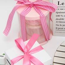 6 pièces Ruban en forme de cœur avec feuille d'or, nœuds de ruban satin pour la Saint-Valentin, le mariage, la fête des mères, l'anniversaire, la décoration, l'emballage de fleurs, la couture DIY - Multicolore - Voir 8