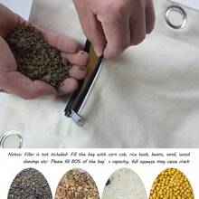 一体式咏春拳壁挂沙袋 | 重型武术训练沙袋，带坚固底座和挂环，耐用拳击和踢腿沙袋，拳击靶/拳击墙靶/手靶铁掌沙袋 - 彩色 - 查看 5