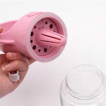 2-In-1 Dog Water Bottle With Detachable Food Container, Leak-Proof, Suitable For Hiking And Travel - Pink - View 6