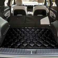 1pc Black Diamond Patterned Trunk Mat - Durable Polyester Floor Liner,  And Practical, Suitable For Daily Travel, Lifting, And Secure Cargo Storage, Car Trunk Mat, Vehicle Interior Accessory, Christmas Gift,Car Acessesories,Car Acessesories Women - 1pc - 查看 8