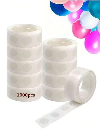 1pcs-Double-Sided Dot Glue Dots For Balloons, Transparent DIY Balloon Decor, Party/Wedding/Birthday Decoration, Non-Marking, Won't Damage Walls