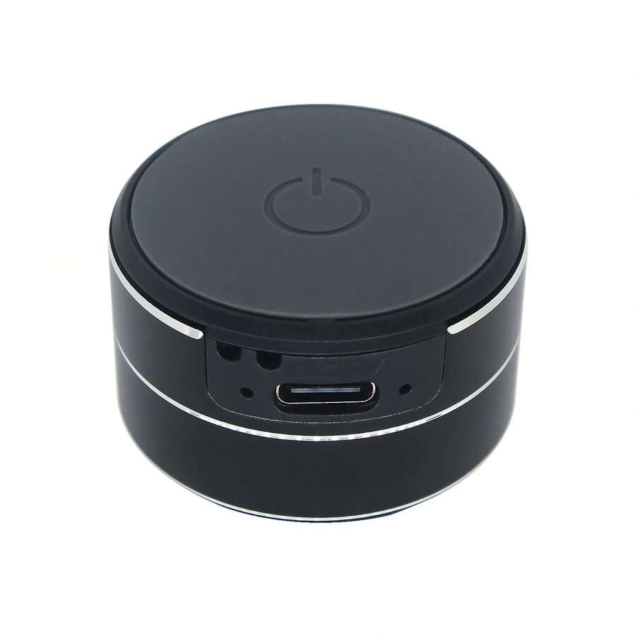 Compact Mini Resonance Guide Audio Wireless TWS Speaker - Immersive Bass Sound, Portable Design, Mini Size Music Player For Home,Outdoor,Travel, Easy Pairing, And Crystal-Clear Audio Quality - 黑色 - 查看 1