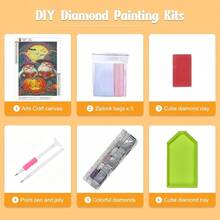 GHHKUD Diamond Painting Kits Halloween Gno 1mes For Adults, DIY 5D Diamond Painting, Full Drill Pumpkins Diamond Art Kits Art Pictures For Relaxation Gifts Home Wall Decor 30x40cm - 萬聖節 - 查看 7