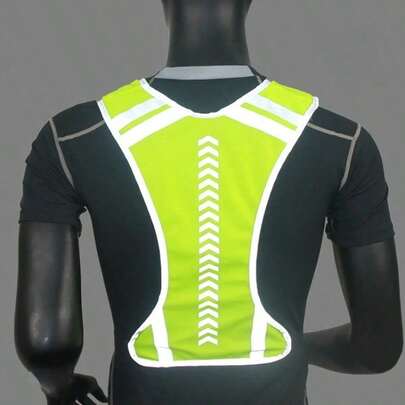 Outdoor Reflective Vest Is Suitable For Outdoor Activities Such As Nighttime Cycling, Running, Jogging, And Motorcycling. It Offers High Visibility And Features An Adjustable Waistband.