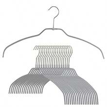 Mawa por Reston Lloyd Silueta Luz Ultra Thin Antideslizante Ahorro de Espacio Estilo 42/FT Ropa para Colgar Camisas 20 Unidades Color Blanco Top Hanger Plateado 1 - Plata - Ver 1