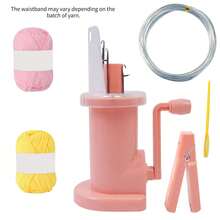 1件装创意编织机便携式手工手链编织工具，装饰编织线轴编织装置，圣诞节DIY礼物，可用于制作帽子、手套、围巾 - 彩色 - 查看 19