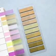 1pc/7pcs/20pcs Gradient Multi-Color Mixed Index Sticky Notes, 200 Sheets Per Card, Self-Adhesive Page Markers, Office & School Supplies For File Organization And Note Taking - Multicolor - View 33