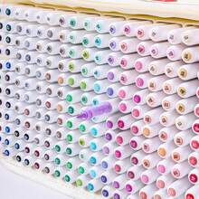 Languo Direct Tip Acrylic Marker Pens, High Capacity For Layering Colors, Waterproof Marker Pens With High Coverage, Suitable For Coloring, Graffiti And DIY Art Creation On Paper, Wood, Fabric, Ceramic, Metal And Stone - Sets - View 4