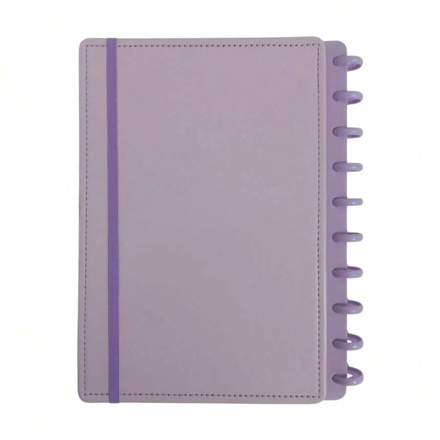 Smart Notebook A4 Black Planner Diary Detachable Refill Removable Discs Study Cover - Purple - View 1