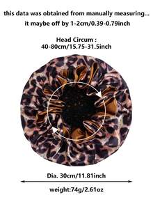 2 In1 Wrap Cap Bonnet Reversible,Adjustable Hair Wrap Cap Nettie Band Net, Double Layered Long Hair Silk Press Set Braid Bonnet For Curly Hair Care - Multicolor - View 7