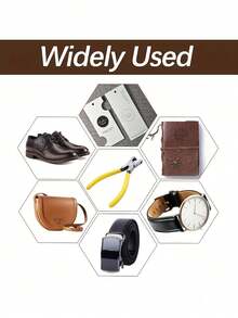 1. Dụng cụ đục lỗ da đa năng với tay cầm chống trượt bằng hợp kim, thích hợp để đục lỗ nhỏ trên thắt lưng, dây đeo, dây đồng hồ, cổ áo và các vật dụng khác, phụ kiện may vá. - Màu vàng - Xem 3