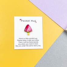 5 Sets Exquisite English Card Pocket Hug Card Summer Cool Series Resin Decoration Employee Appreciation Greeting Card - kem - Xem 9