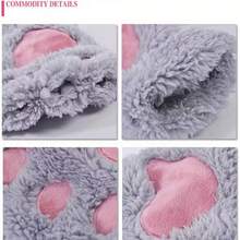 A Pair Of Gloves  Cute  Casual    Plush    Appliques  Lace Up     Gloves/Plush Gloves/Warm Gloves/Cat Paw Gloves  Daily  Sporty  Gift    Winter - Xám - Xem 2