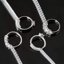 一套 4 个不同尺寸的戒指调节器，适用于松动的戒指，透明硅胶戒指保护套，男女皆宜，戒指调节器可让您在不改变戒指尺寸的情况下调节戒指。