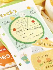 1pc Cute Warm & Cozy Series Memo Pad, Suitable For Gifts, Office, Home, Marking, Labels, Classroom, Entertainment Toys, Student Journals, Creative Vintage Decoration DIY Materials - Multicolor - View 5