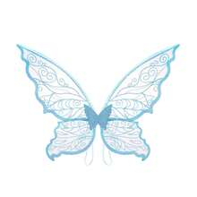 Adult Party Butterfly Wings Performance Props, Holiday Show Fairy Wings, New Fabric Design - Blue - View 2