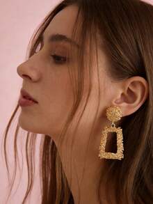Yanxyad 1/9 pares de pendientes, material de aleación, chapado en oro de 14K, estilo elegante y retro, pendientes de mujer para vacaciones - Dorado - Ver 15