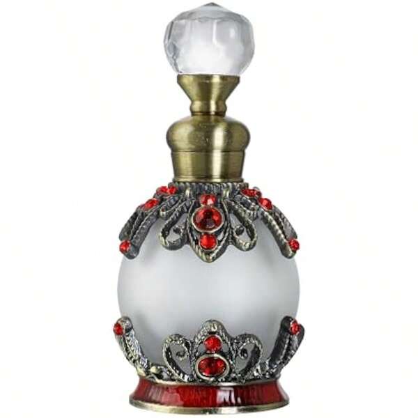 15ml Flower Perfume Bottles Empty Vintage Fancy Decorative Crystal Glass Perfume Vial Local Shipping