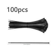 300pcs Multi-Purpose Nylon Cable Tie Kit - High Strength, Durable, Assorted Sizes (6 Inch, 8 Inch, 10 Inch, 12 Inch) - Suitable For Outdoor Gardening, Home, Office Organization And Wire Management - Multicolor - View 7
