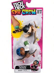 TendenciaTech Deck Sk8 Crew Pack Doble Patinet Muñeco Tiburon Caracol Multicolor Rojo Y AmarilloCalidad premium - 1 - Ver 2