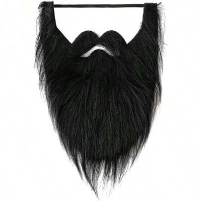 - Disfraz de barba falsa para barba, anciano, bigote, disfraz de Halloween, divertido para barba, accesorios para el cabello para de cosplay